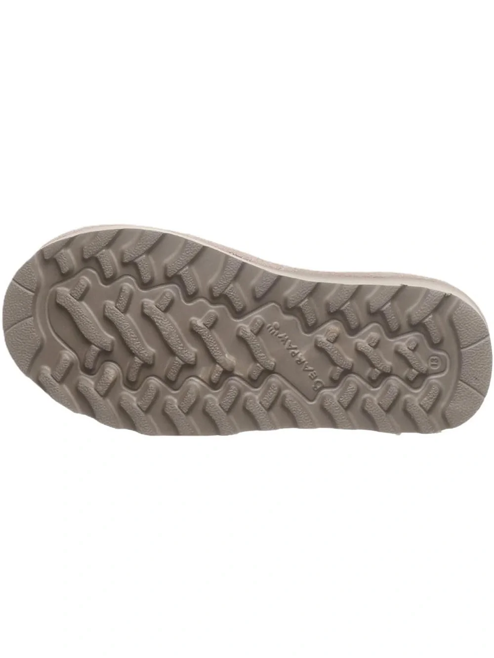 BEARPAW Suede Platform Ankle Shoes in Light Taupe - women